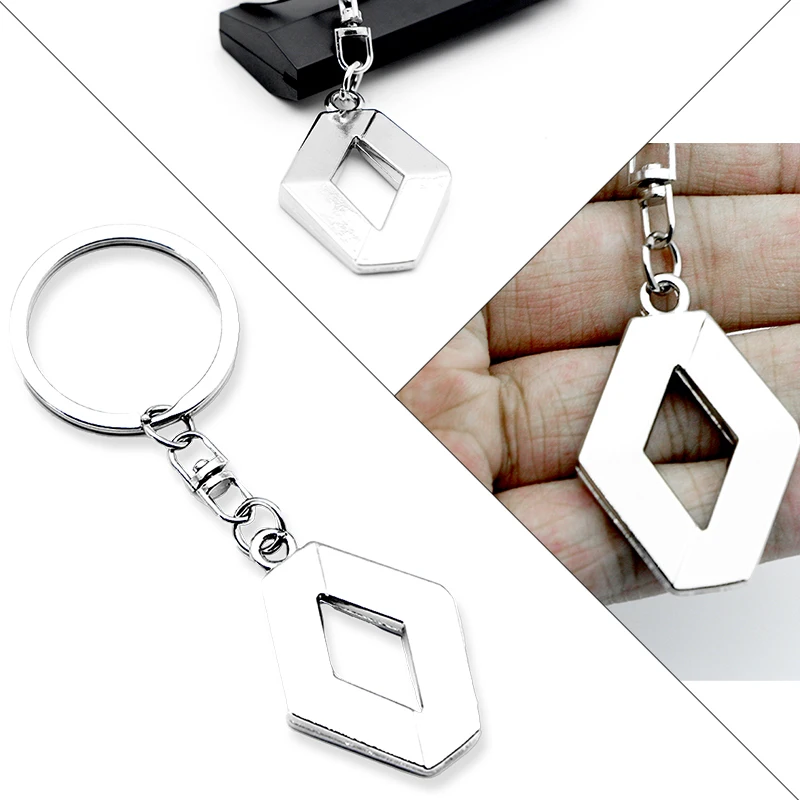 

For Renault Car Logo Badge Metal Keychain Renaults Megane Auto Accessories Automobile Key Ring Decorative Universal Keys Chain