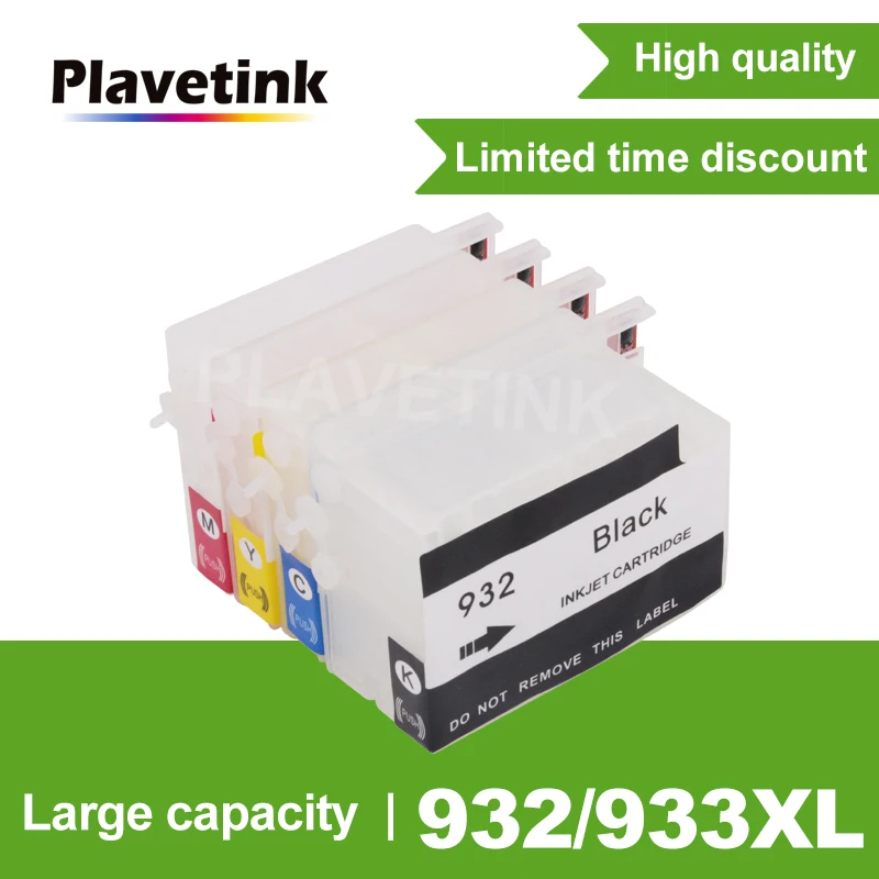 Чернильный картридж Plavetink для HP 932 933 XL Запасные картриджи принтера Officejet 6100 6600 6700