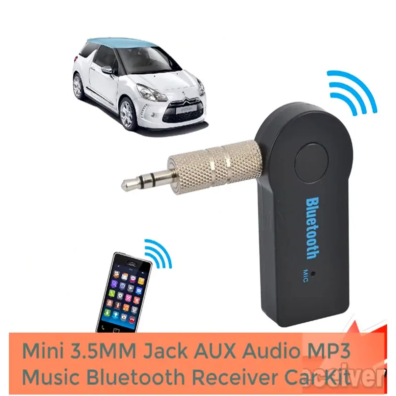 X6 мини 3,5 мм разъем AUX аудио MP3 музыка Bluetooth приемник автомобильный комплект Беспроводной Громкая Связь Динамик Наушники Адаптер для iphone