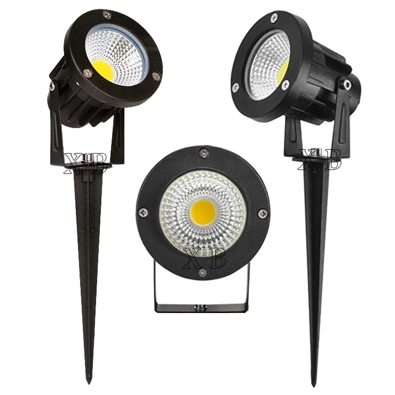 4PCS New Style COB Garden Lawn Lamp 220V 110V 12V Outdoor LED Spike Light 3W 5W 10W Path Landscape Waterproof Spot Bulbs garden lights