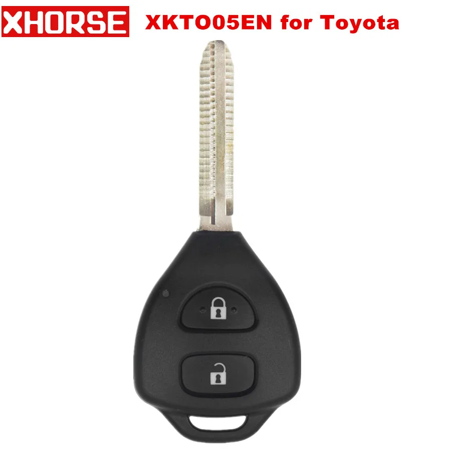 Проводной универсальный дистанционный ключ XHORSE XKTO05EN 5 шт./лот для Toyota Style Flat 2