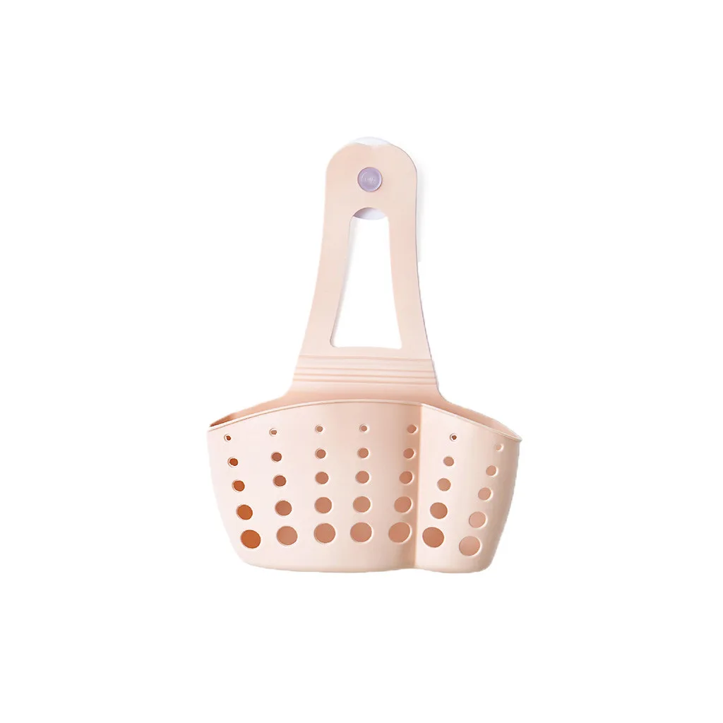 Вакуумный держатель на присоске для раковины полка мыло Подставка для губки Кухонный Контейнер на присоске инструмент пластик кухонные аксессуары Кухонный Контейнер на присоске# WS - Цвет: Pink