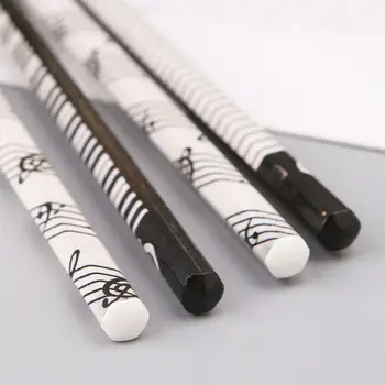 

2020 New 4pcs Musical Note Pencil HB Standard Pencil Music Stationery Piano Notes School Student Gift