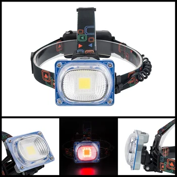 

COB LED Headlamp 3 Modes Head Flashlight Torch For Outdoor Camping Night Fishing Wide Angle Lighting USB Rechargeable