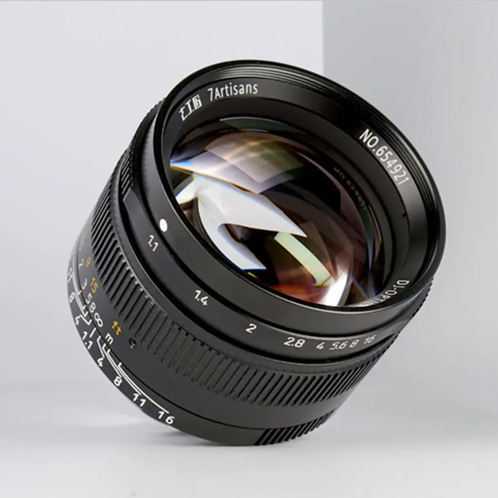 7 artisans 50mm F1.1 Prime Lens to All Single Series for Leica Metal Micro Cameras Accessories E-Mount Manual Focus