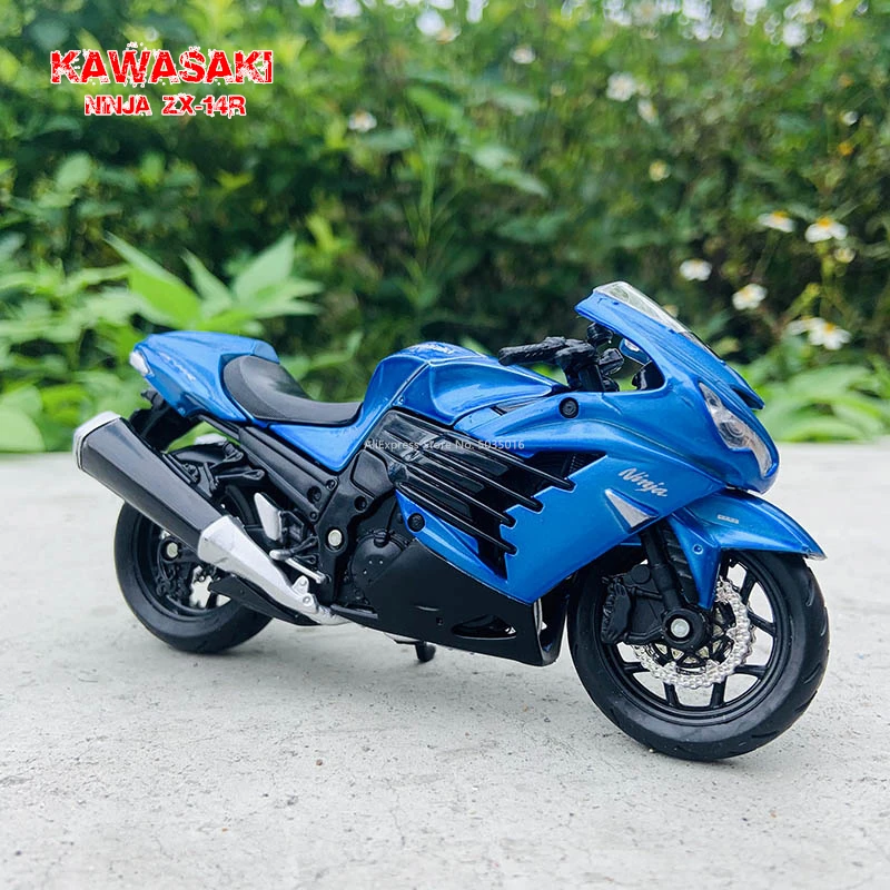 marido Obstinado piso Maisto motocicleta Kawasaki Ninja ZX 14R H2R Vulcan, modelo de motocicleta  de fundición a presión, colección de aleación, juguete de pasatiempo,  regalo, motocicleta todoterreno, 1:18|Juguete fundido a presión y vehículos  de juguete| -