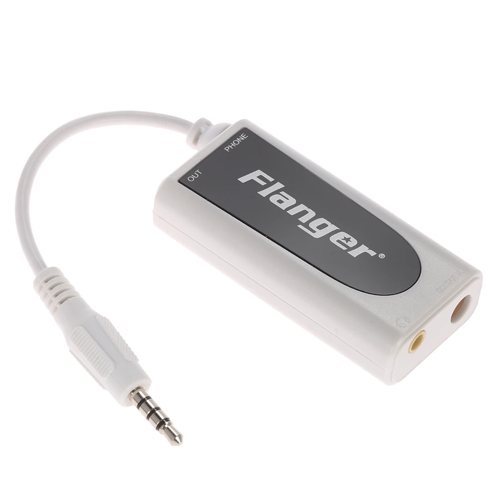 Flanger Fc-21 Music Converter Adapter Small and Exquisite White Guitar Bass for Android iPhone iPad iPod Touch Part | Спорт и