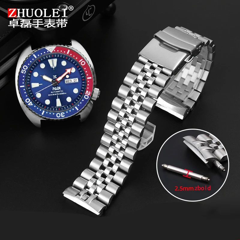 Pulseira de Relógio Inoxidável para Série Seiko Abalone Tartarugas Prospex 22 mm Srpa21 Srp777 Srpc25 Srp773 Srp775 Srp779 - Image 4