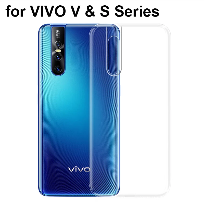 ДЛЯ VIVO V17 NEO V15 Pro S1 V11 V11i v9мягкий ТПУ чехол Силиконовый противоударный с защитой от