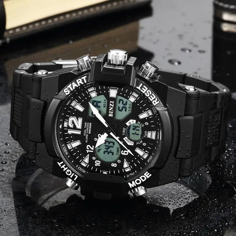 

Luxury LED Electronic Men Sport Watches Military Men Digital Shock Watch Male Clock Outdoor Waterproof Big Face Running Watch