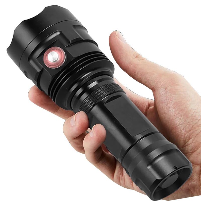 Супер мощный светодиодный фонарик XHP90, перезаряжаемый через USB, фонарь, водонепроницаемый фонарь, тактический фонарь, 18650 или 26650 Battey