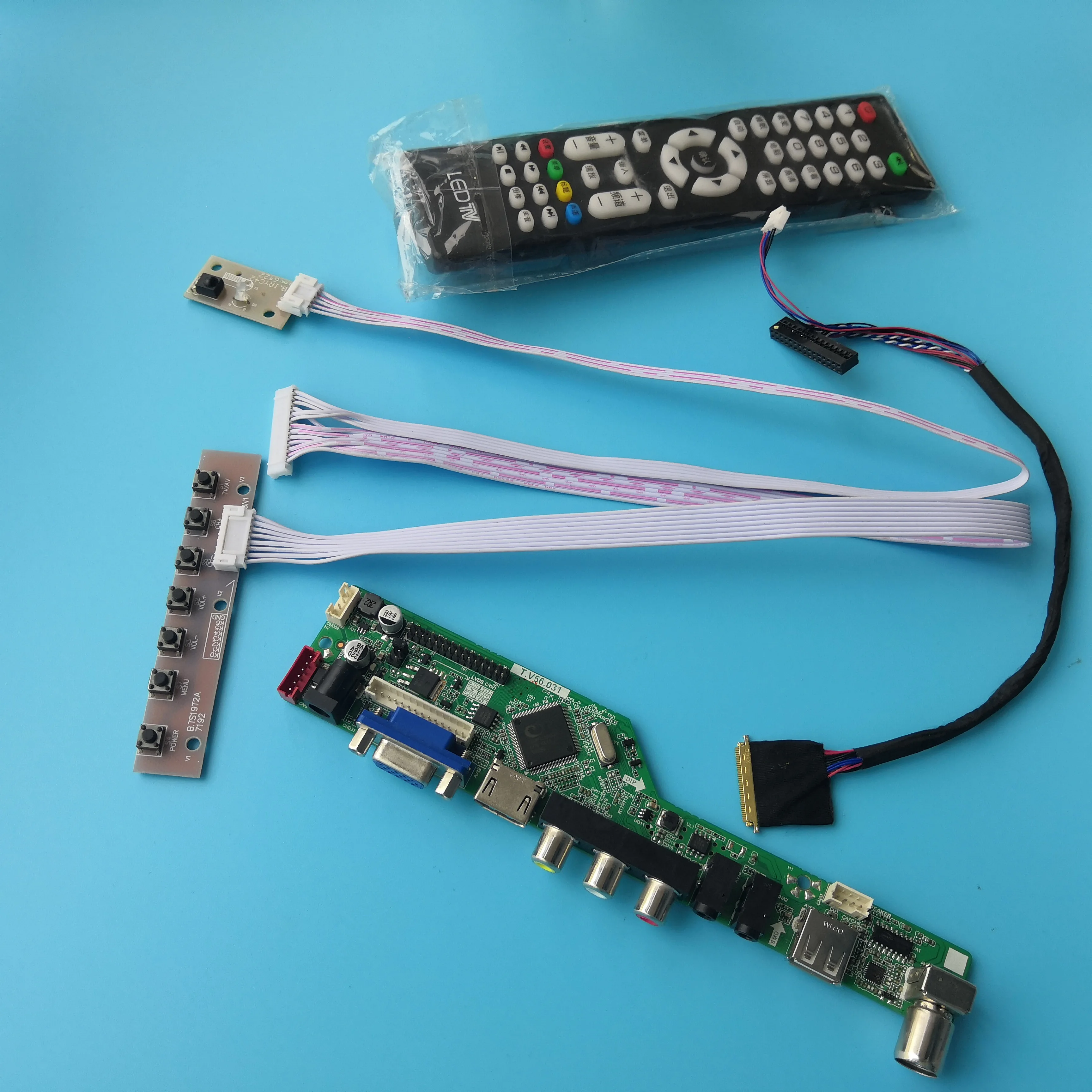 Набор для телевизора B101EW05 V1 контроллер драйвер платы Экран USB 10 1 &quotсветодиодный