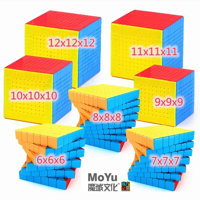 MoYu Magic cube 6x6 Cube 7x7 cube 8x8~ 12x12 magic cube Professional Speed cube puzzle cube toys 2