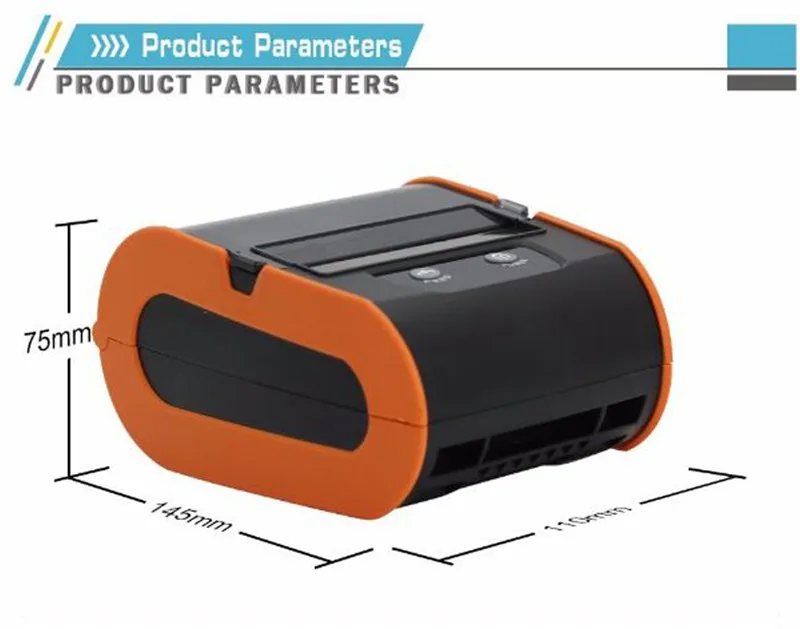 PD80 inkless wireless usb wide paper thermal label printer (4)