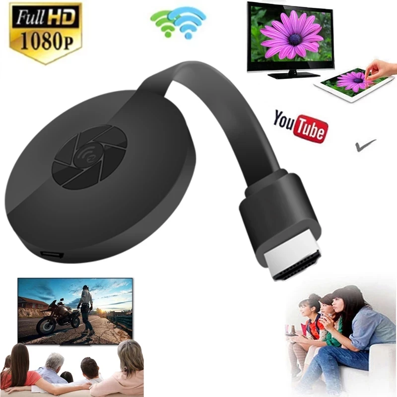 Newest 2nd Generation Mirascreen Digital Media Video Streamer TV Stick Smart HD Dongle Wireless WiFi Display | Электроника