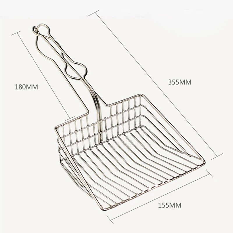 Металлический совок для кошачьего наполнителя полый кошачий лоток скопер с длинной ручкой Джамбо совок для кошачьего наполнителя просеиватель Лопата инструменты для чистки домашних животных