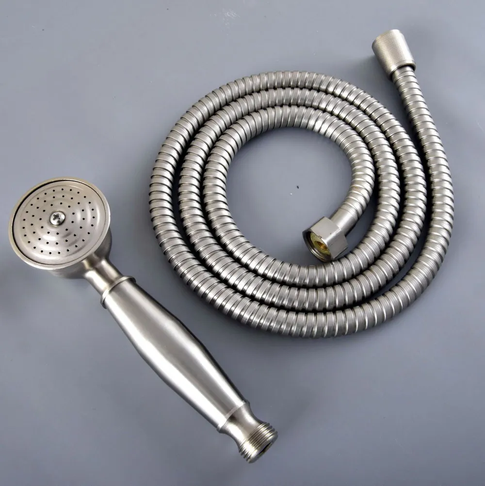 chuveiro redondo com cabeça de acessório para níquel portátil