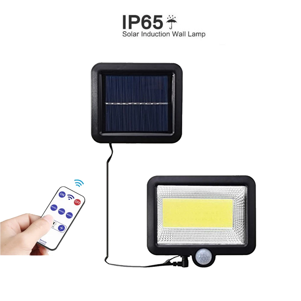 

100 LED solar LED lamp PIR Motion Sensor night light Emergency Security Outdoor Garden Street Pathway light Wall Spotlights 3 mo