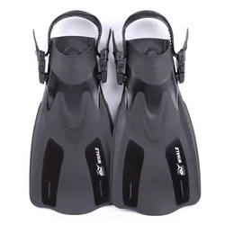 Swimming Diving Heel Fins Adult Scuba Flipper with Fins Foot Diving Short Flippers FN-200 Trek Fins WHALE Snorkeling Swim Shoes