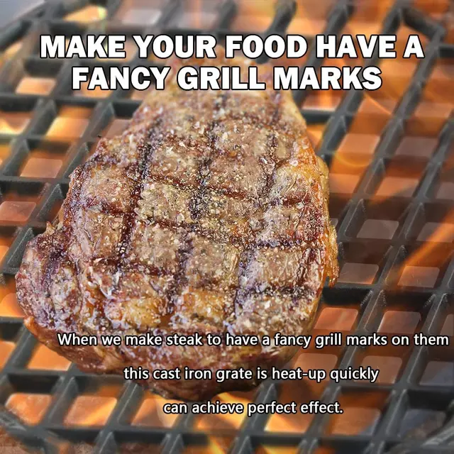 Öntöttvas Rács Cseréje 8834 Ínyenc Bbq Rendszerhez 22,5 "Faszénrács, 12 Hüvelyk Átmérőjű Előszezonban - Image 4