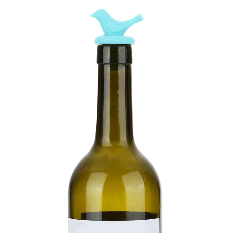 Креативная силиконовая пивная пробка для винной бутылки в форме птицы, заглушка для бутылки, крышка для приправ, пробка для бутылки, барная посуда, аксессуары для кухни