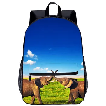 

Child School Bag Elephant Kids Animal Backpack Anti-Theft Backpack Travel Bag Laptop Computer Bag Boys Girls Gift
