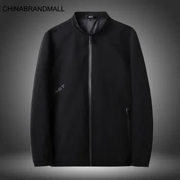 

Season Men Plus Fat Plus Yili Collar Jacket Shirt Male Fat Man Business Leisure Coat Male
