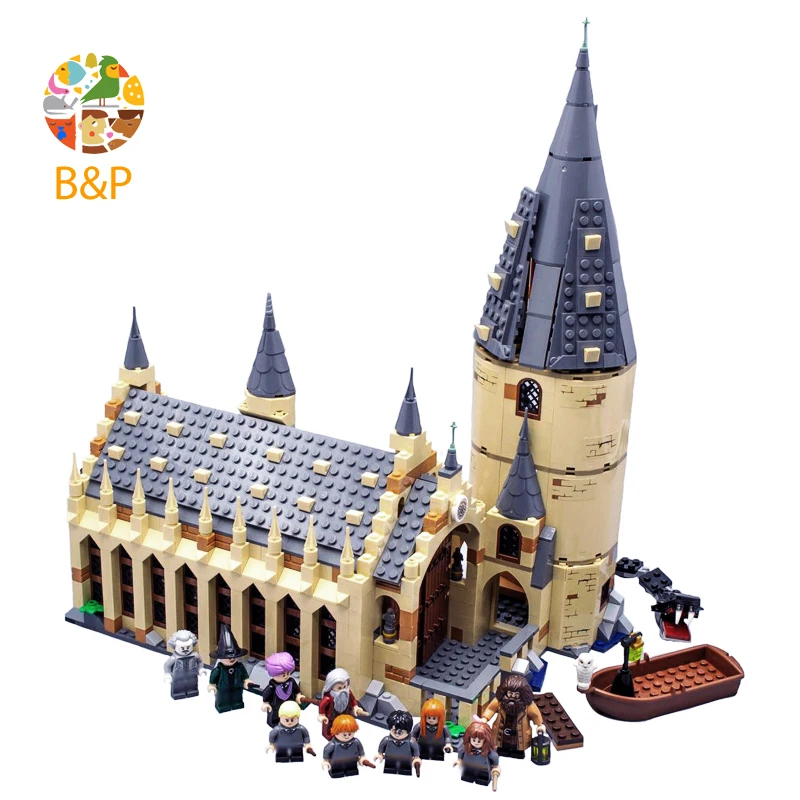 Kaufen 2018 NEUE 75954 936Pcs potter Gebäude Block Serie Große Wand Haus kompatibel für kinder Spielzeug Weihnachten Geschenk 11007