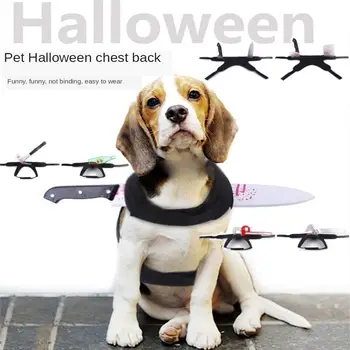 

Pet Dog Clothes Creative Funny Short Plush Halloween Plastic Hammer Bayonet Shapes Cats Costume Puppy Kitten Cosplay Clothing