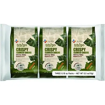 

Bibigo:Snack Crujiente De Algas Con Sesamo 6X15G