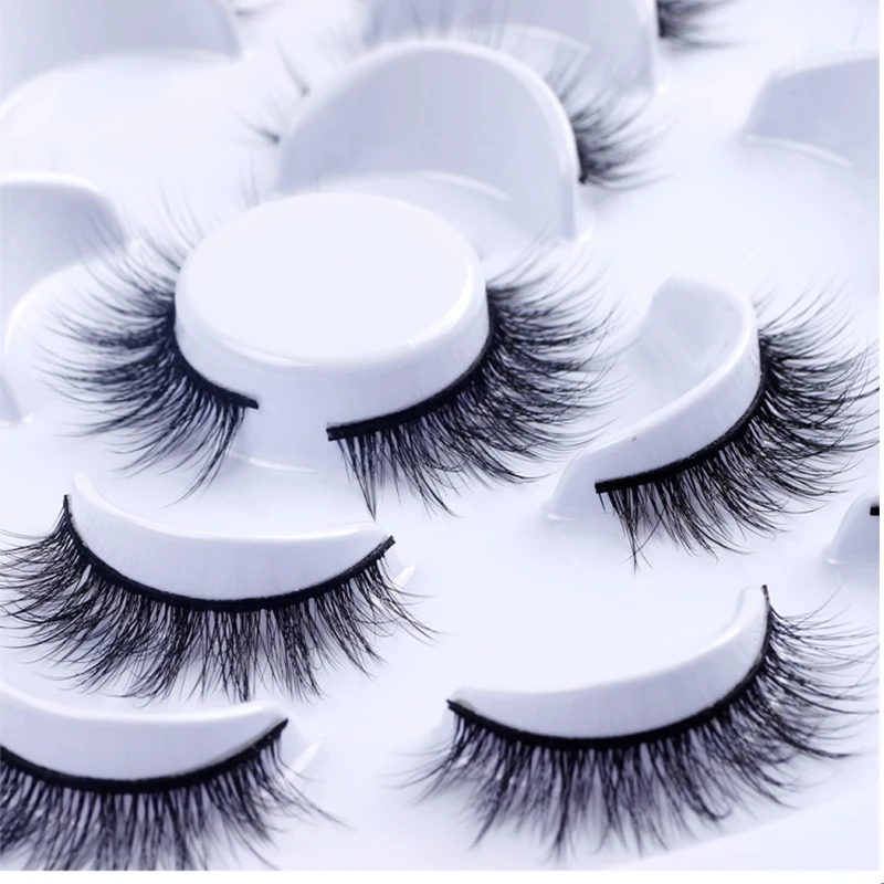 

7 Pairs 3D False Eyelashes Fluffy Wispy Long Thick Lashes Mink Hair Handmade Soft Natural Eye Makeup Extension Tools eyelashes