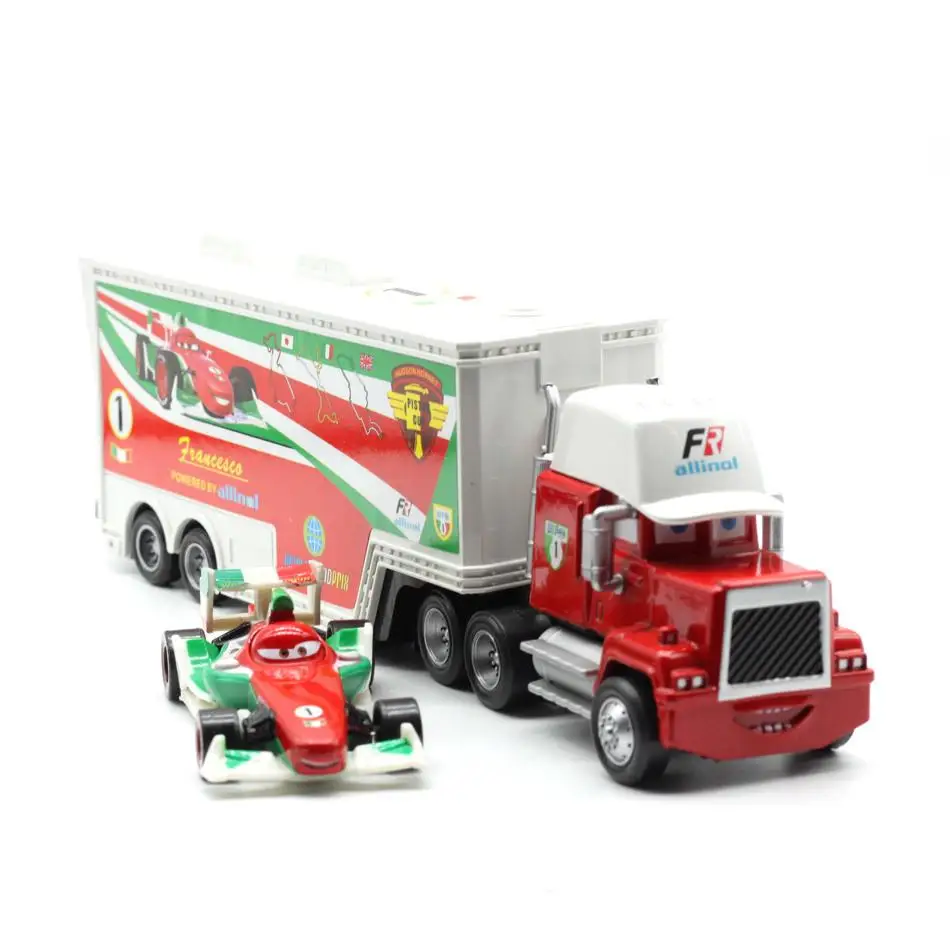 Disney Pixar тачки Mack Truck Mcqueen цыпленок Хикс дядюшка 1:55 литье под давлением