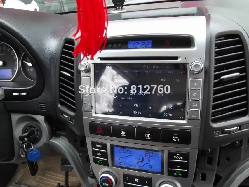 Автомобильный dvd плеер с восьмиядерным процессором ОЗУ 4 Гб IPS Android 9 0 для Hyundai SANTA FE