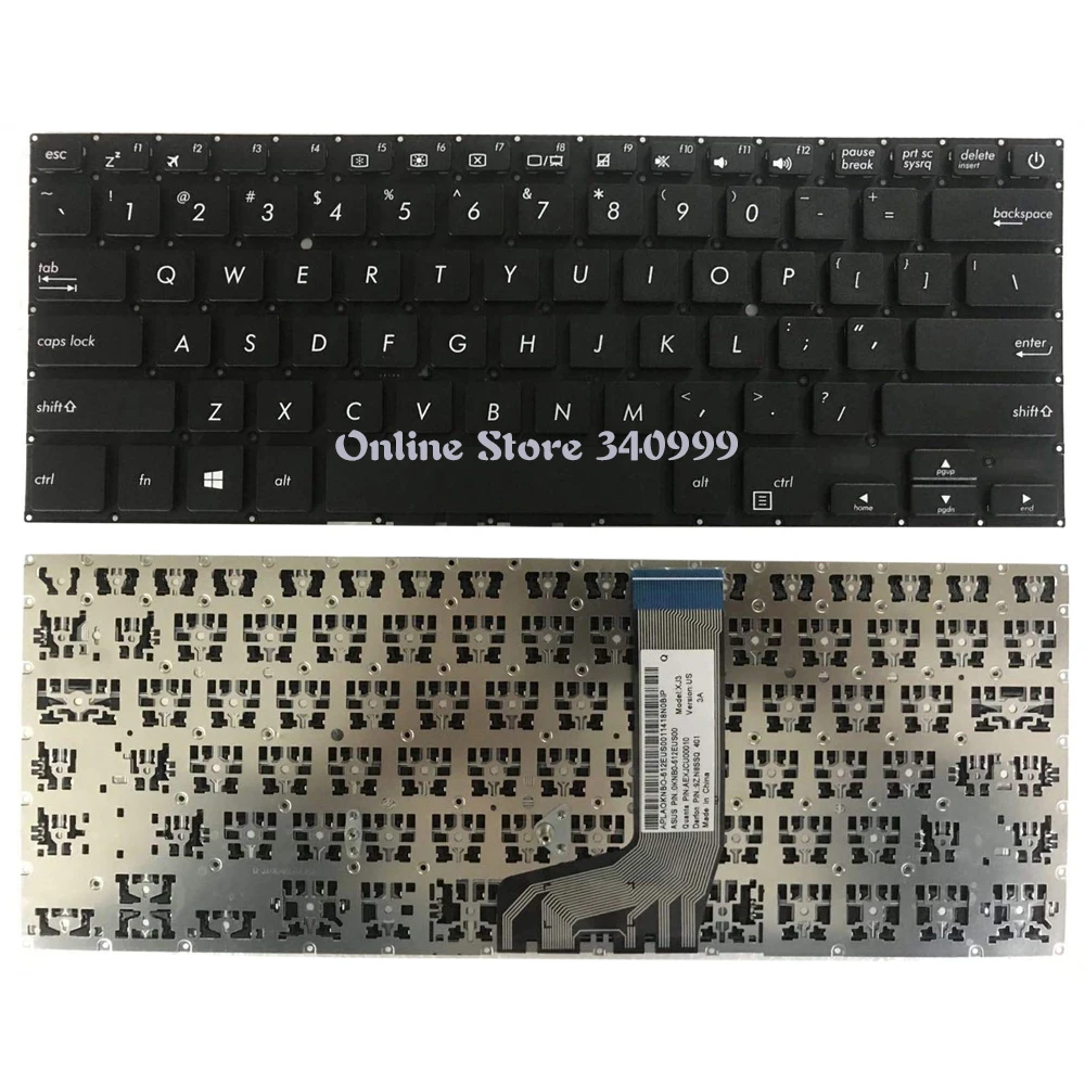 

Новая Черная английская клавиатура для ноутбука ASUS S4100 S4100U S4100UQ S4100UN S4100V S4100VN X411SC X411UV