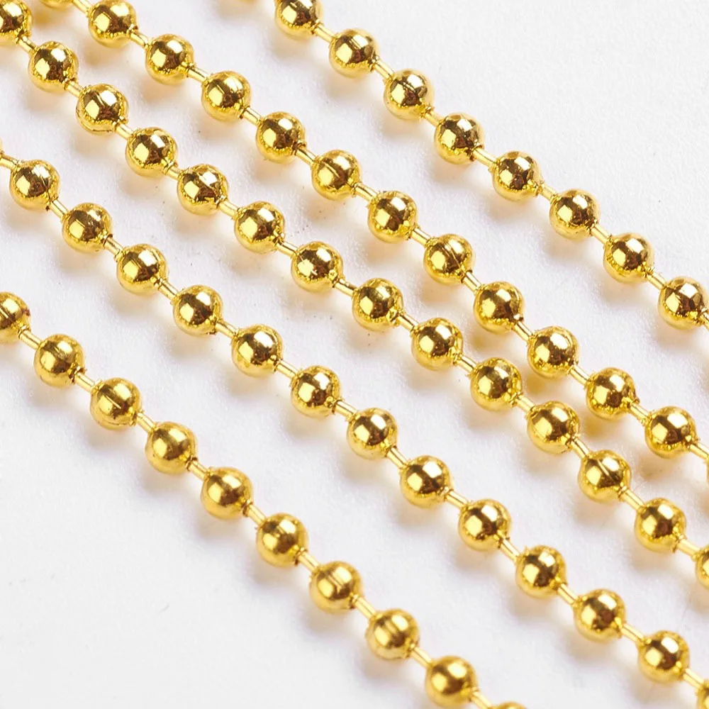 Pandahall 100 м/рулон шариковые цепи с катушкой для ювелирных изделий сделай сам