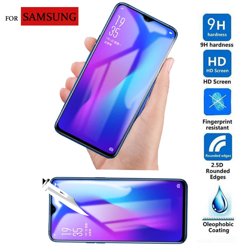 2 шт. закаленное стекло для Samsung Galaxy M10s M10 защита экрана 9H 2.5D Взрывозащищенная ЖК