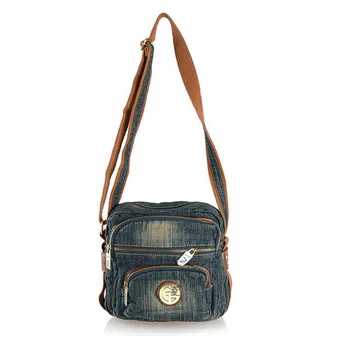 

Hot Sale Denim Bag Fashionable and Versatile Female Bagshoulder Messenger Bag Female Small Bag Denim Bag