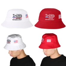 Fedoras Панама для рыбака Sunhant President Trump держать американские большие кепки с вышивкой кепки с плоским козырьком Охота складной затенение