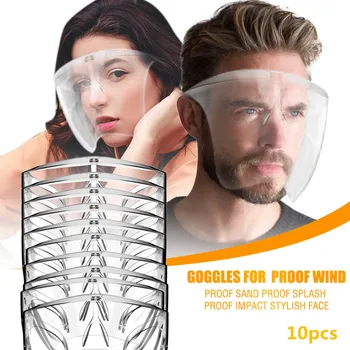 

10PC Adult Proof Wind Proof Sand Proof Splash Face Impact Shield One Size