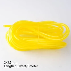 Petrol Fuel Gas Line Pipe Hose For Trimmer Chainsaw Blower Engine ID 2mm OD3.5mm
