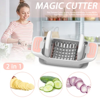

Vegetable Chopper Spiralizer Slicer Onion Food Cutting Cutter Kitchen Tool