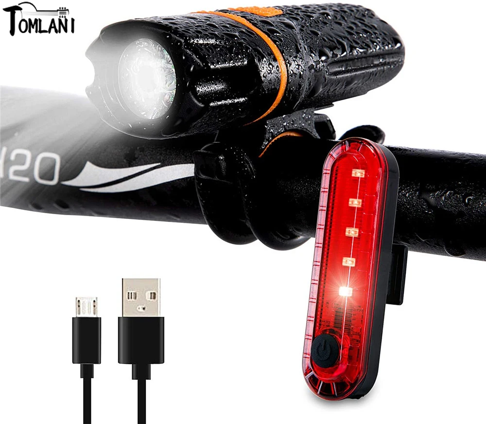 

4000LM 80W Super Bright Bike Front Light IPX6 Waterproof 6 Modes Cycling Light Flashlight Torch with USB Rechargeable Light