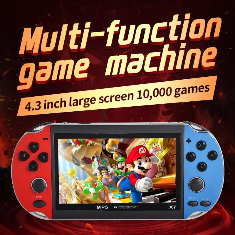 Портативная игровая консоль 4 3 дюйма HD экран MP4 плеер игровые консоли ретро