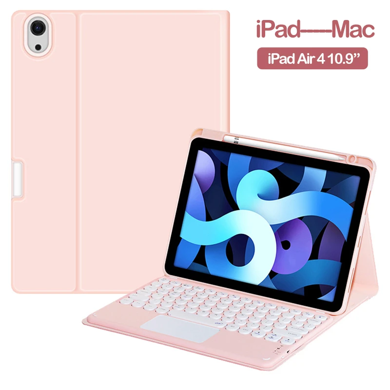 

2020 NEW For IPad Air 4 10.9 Bluetooth Keyboard Case With Pencil Holder Cover For IPad Air 1 2 Pro 10.5 11 9.7 Inch Smart Cover