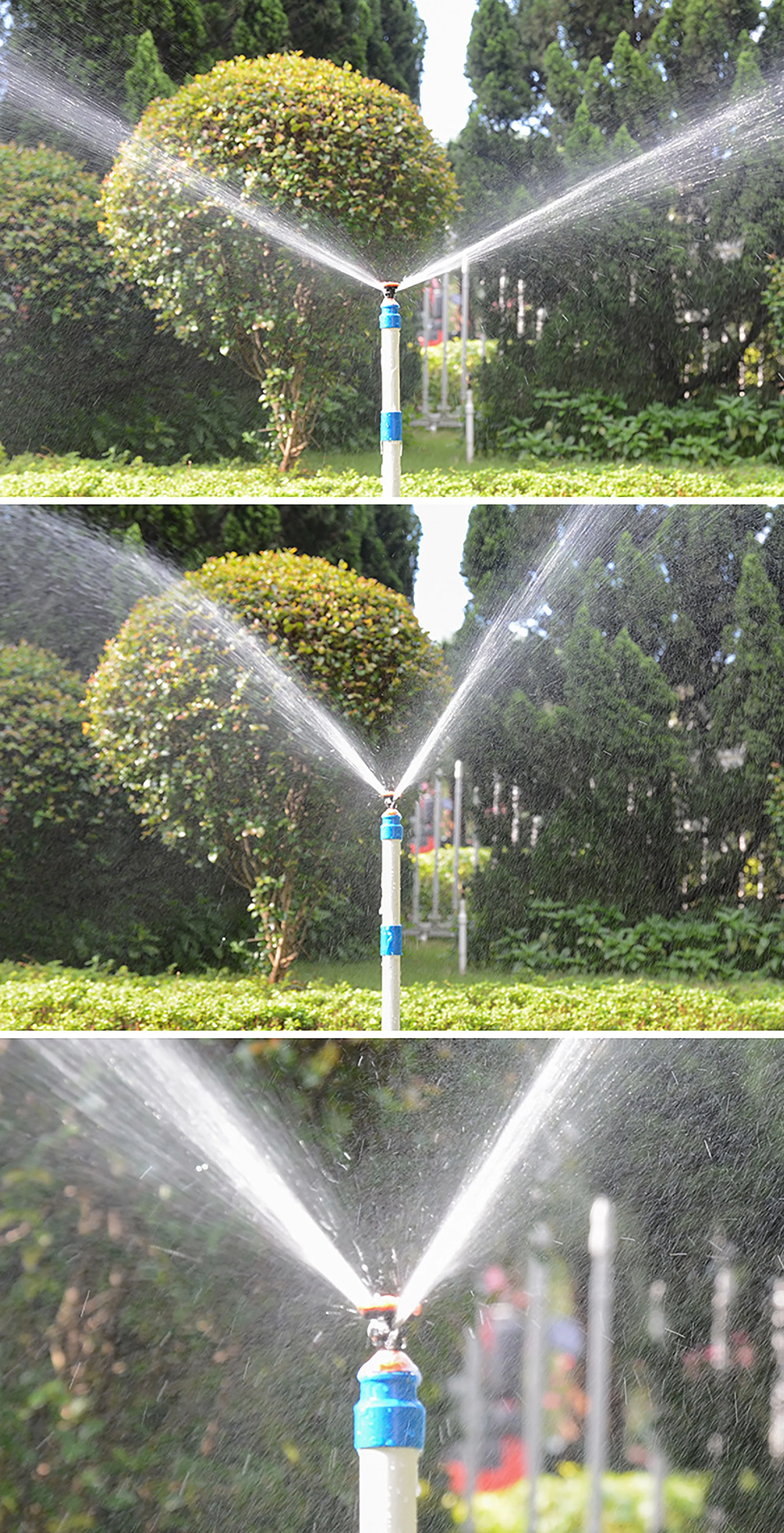 Garden Sprinkler 1/2" Male Thread 360&deg; Rotating Lawn Flower Field Orchard Irrigation Nozzle Oscillating Rotary