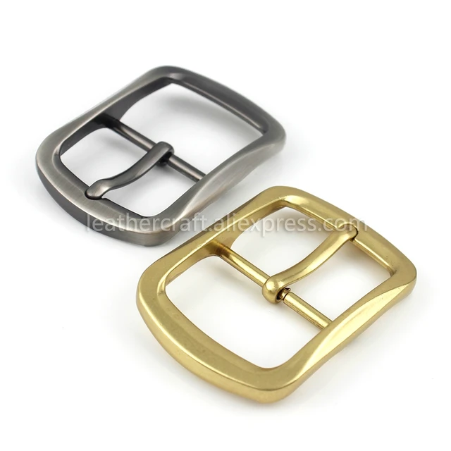 1x Metal Belt Buckle Center Bar Single Pin Buckle Men's Fashion Belt Buckle  2 Colors for 37-39mm Belt Leather Craft Accessories - AliExpress