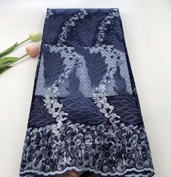 

Embroidery African Lace Organza Lace Fabrics with sequins Nigerian Mesh Lace Sequins Lace Fabric for Wedding Dress