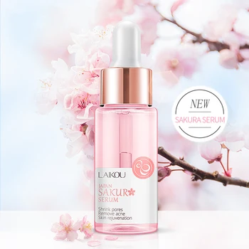 

1PC Sakura Face Serum Shrink Pores Remove Acne Face Skin Care Essence Acne Reducing Pores Anti-aging Face Cream TSLM2