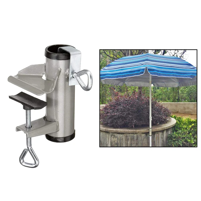 Terasz Esernyő Bilincs Pad Fedélzet Állvány Tartó Clip Strand Horgász - Image 3