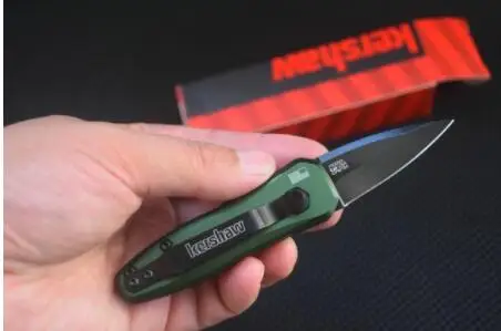 KS 7500 EDC/карманный нож складной CPM154 лезвие с алюминиевой ручкой нож для отдыха на природе Тактический нож для выживания инструмент - Цвет: GREEN